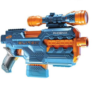 تفنگ اسباب بازی نرف Nerf مدل Hasbro - Nerf - Elite 2.0 Phoenix CS-6 motorized pistol, 12 officer darts-اسباب بازی